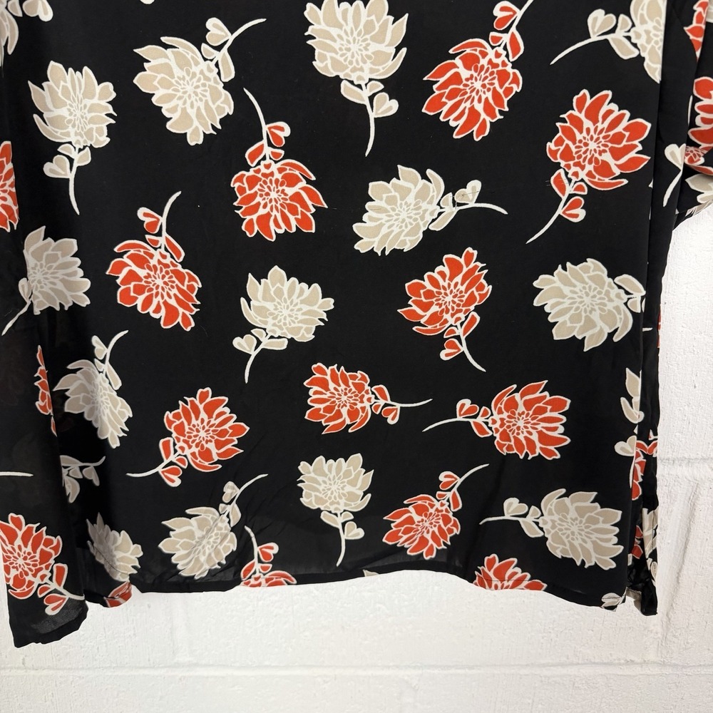 Calvin Klein Popover Tunic Top Floral V-Neck Flowy Colorful Plus Size Office 3X - Picture 6 of 12